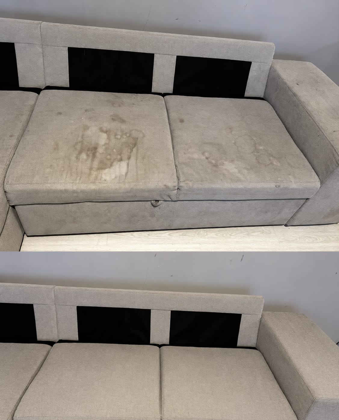 Sofá: antes e depois